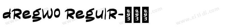 dRegW0 RegulR字体转换